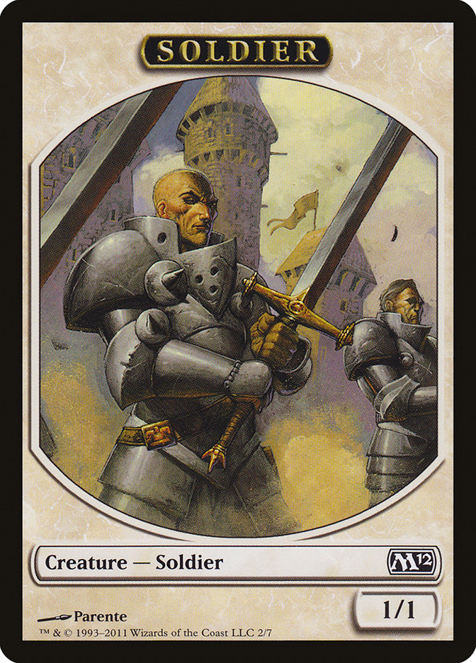 Soldier Token [Magic 2012 Tokens] | Gear Gaming Bentonville