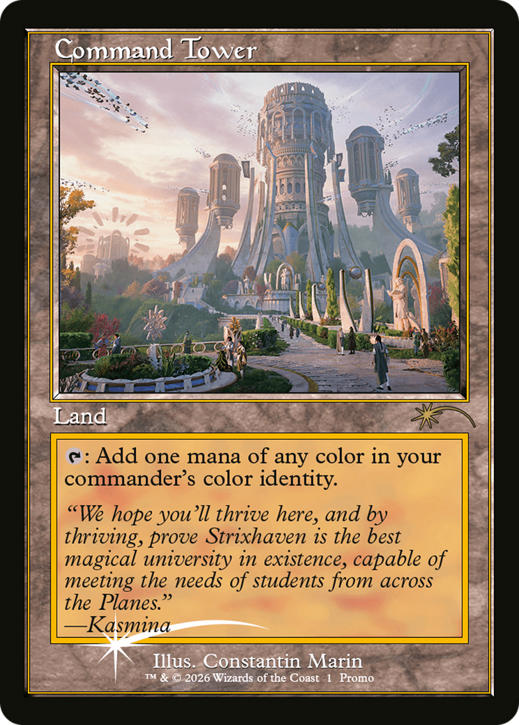 Command Tower (Strixhaven: Omens of Chaos) [Media Promos] | Gear Gaming Bentonville