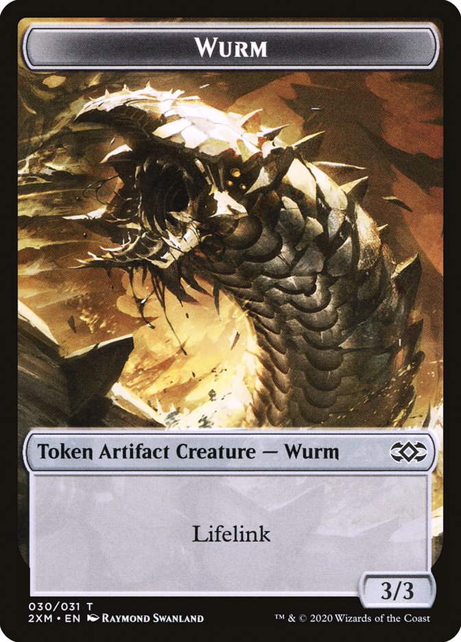 Clue // Wurm (030) Double-Sided Token [Double Masters Tokens] | Gear Gaming Bentonville