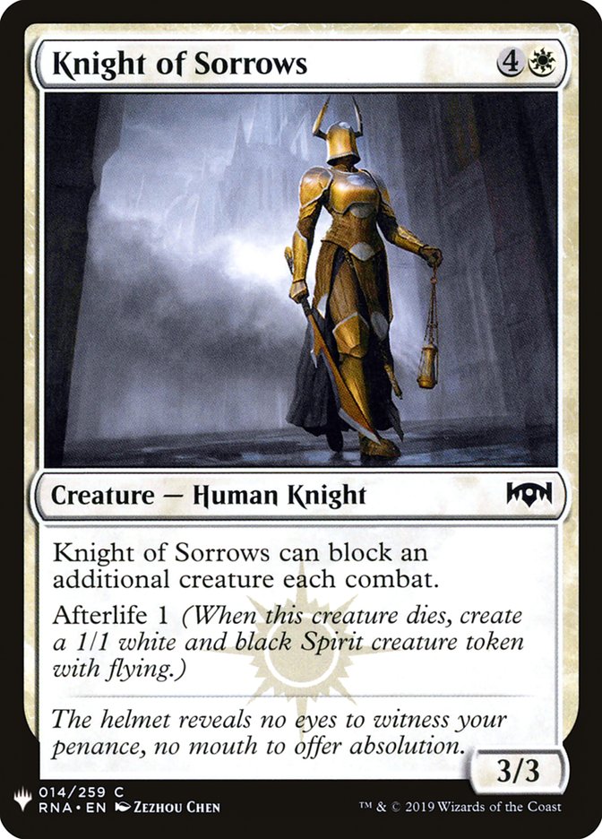 Knight of Sorrows [Mystery Booster] | Gear Gaming Bentonville