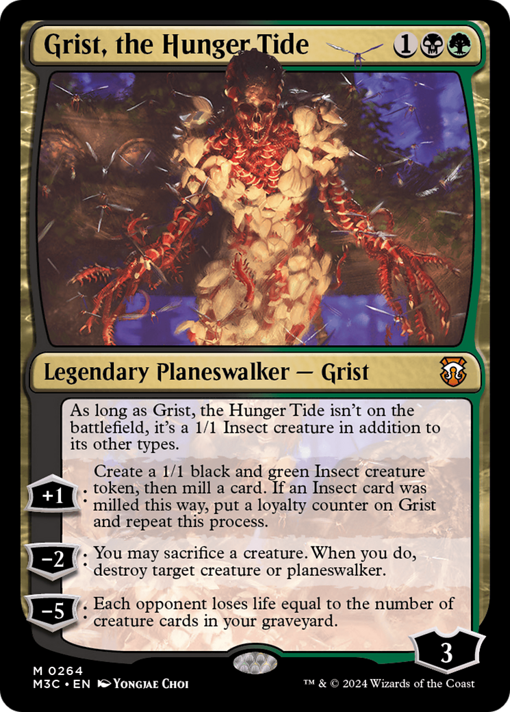 Grist, the Hunger Tide (Ripple Foil) [Modern Horizons 3 Commander] | Gear Gaming Bentonville