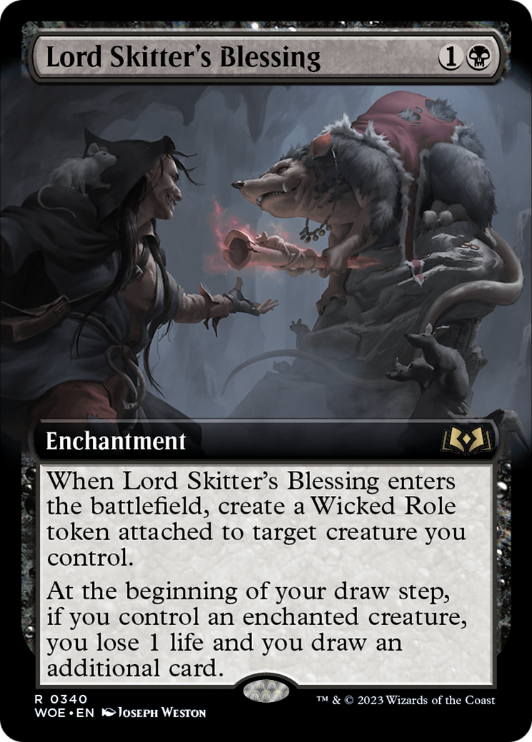 Lord Skitter's Blessing (Extended Art) [Wilds of Eldraine] | Gear Gaming Bentonville