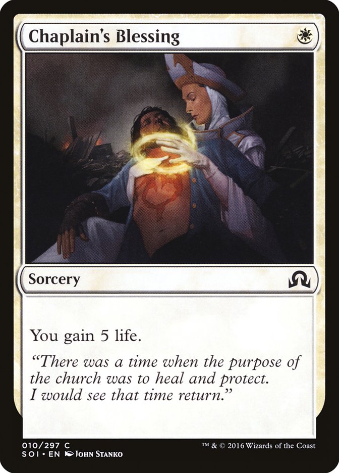 Chaplain's Blessing [Shadows over Innistrad] | Gear Gaming Bentonville
