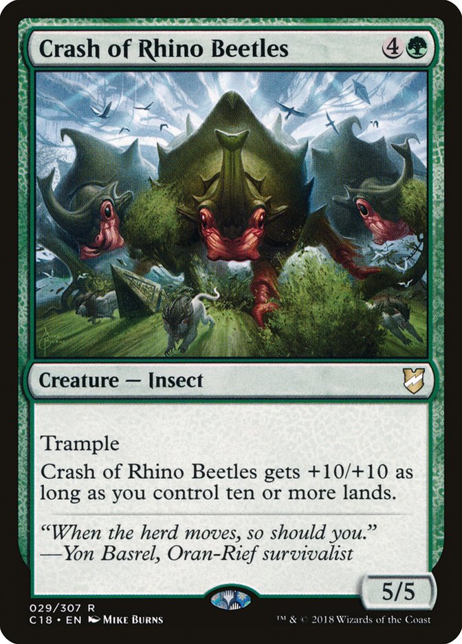 Crash of Rhino Beetles [Commander 2018] | Gear Gaming Bentonville