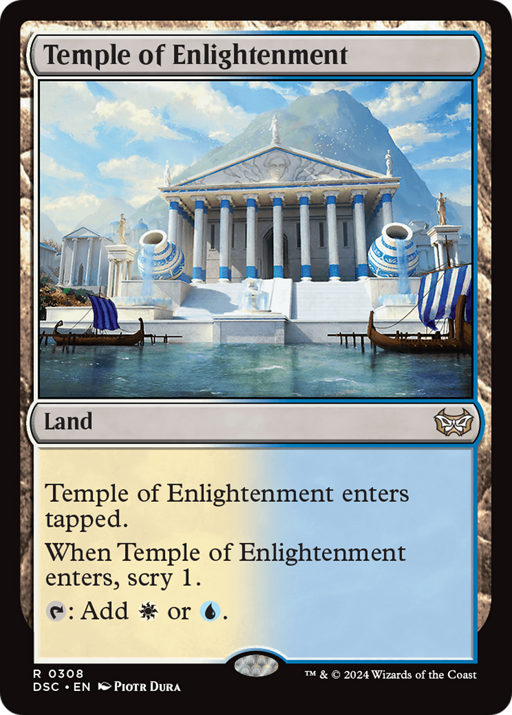 Temple of Enlightenment [Duskmourn: House of Horror Commander] | Gear Gaming Bentonville