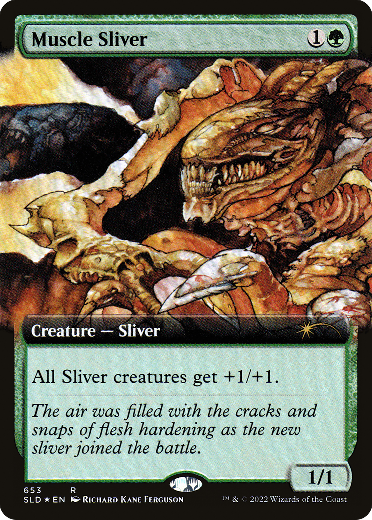 Muscle Sliver (Extended Art) [Secret Lair Drop Promos] | Gear Gaming Bentonville