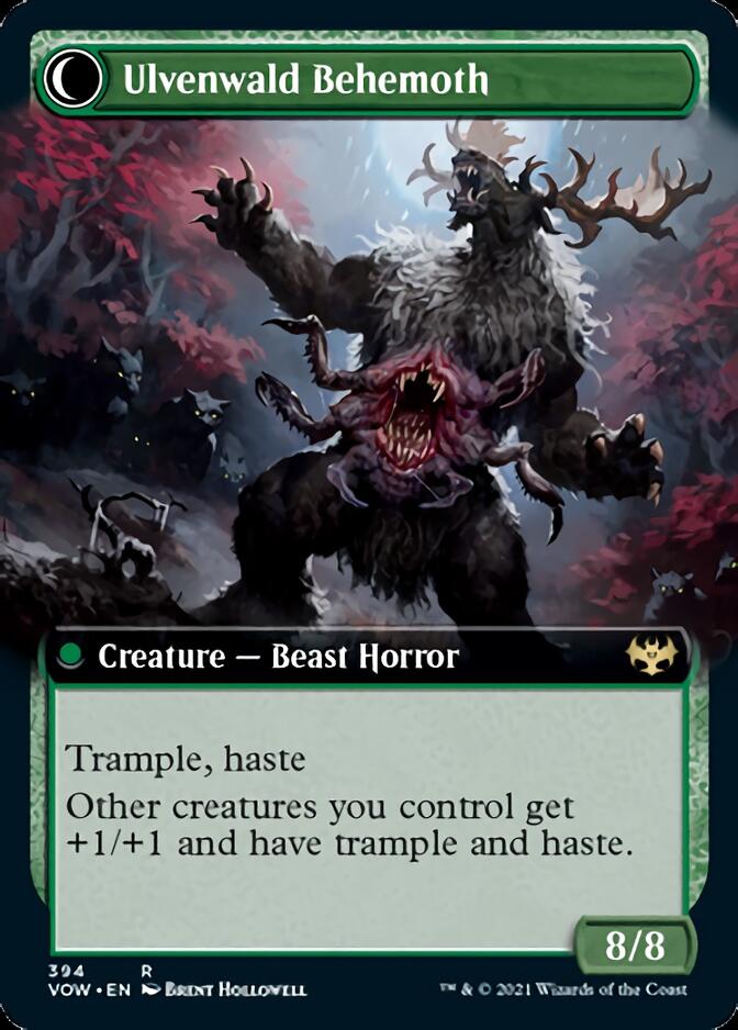 Ulvenwald Oddity // Ulvenwald Behemoth (Extended Art) [Innistrad: Crimson Vow] | Gear Gaming Bentonville