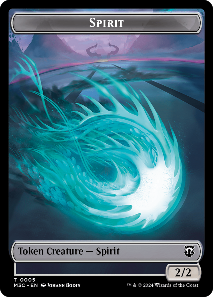 Eldrazi (Ripple Foil) // Spirit Double-Sided Token [Modern Horizons 3 Commander Tokens] | Gear Gaming Bentonville