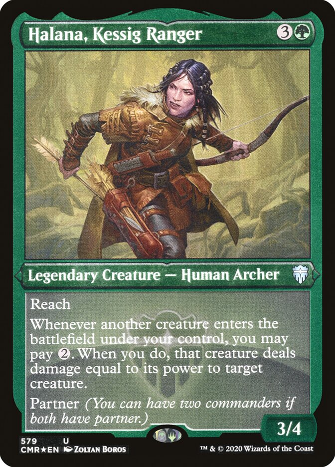 Halana, Kessig Ranger (Foil Etched) [Commander Legends] | Gear Gaming Bentonville
