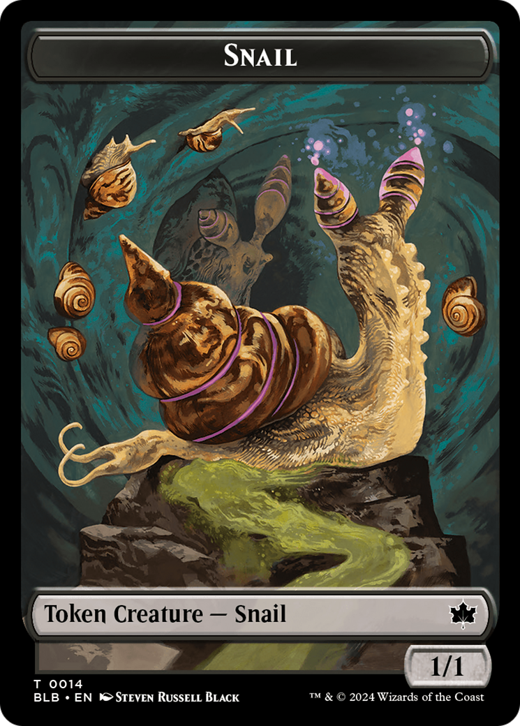 Snail // Thundertrap Trainer Double-Sided Token [Bloomburrow Tokens] | Gear Gaming Bentonville