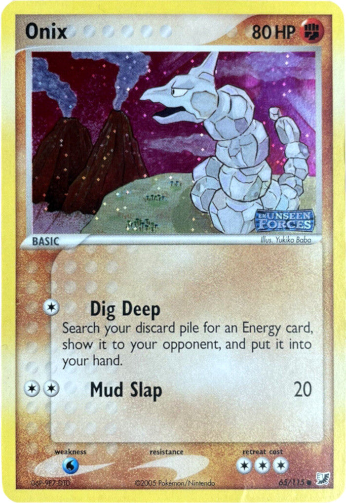 Onix (65/115) (Stamped) [EX: Unseen Forces] | Gear Gaming Bentonville