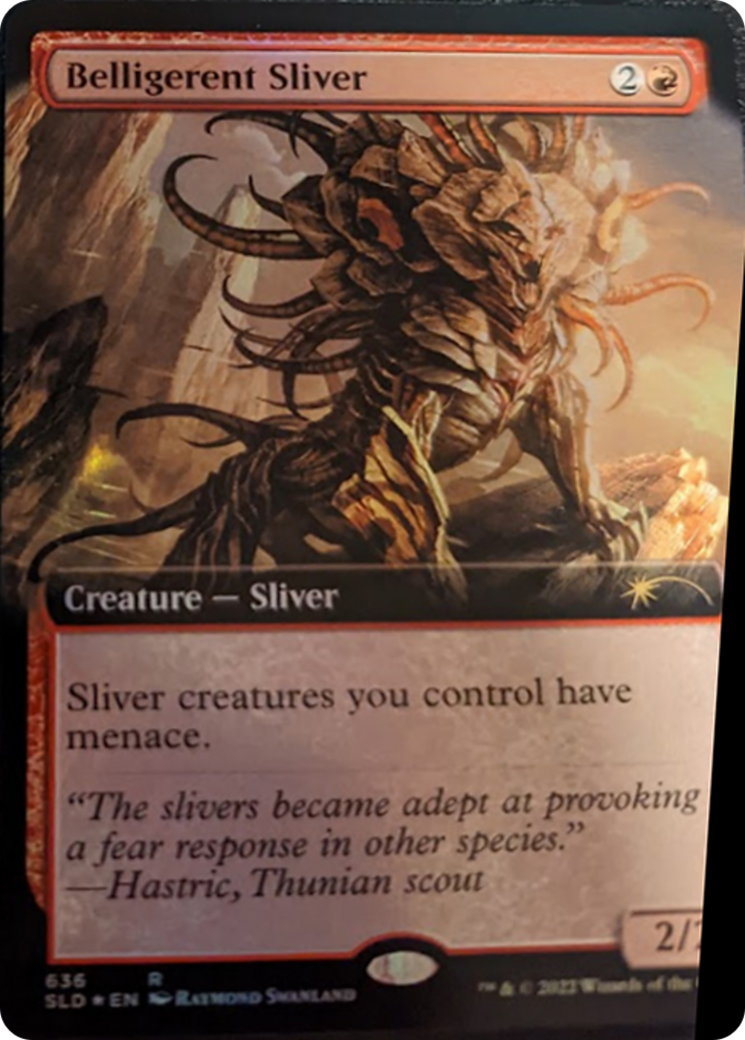 Belligerent Sliver (Extended Art) [Secret Lair Drop Series] | Gear Gaming Bentonville