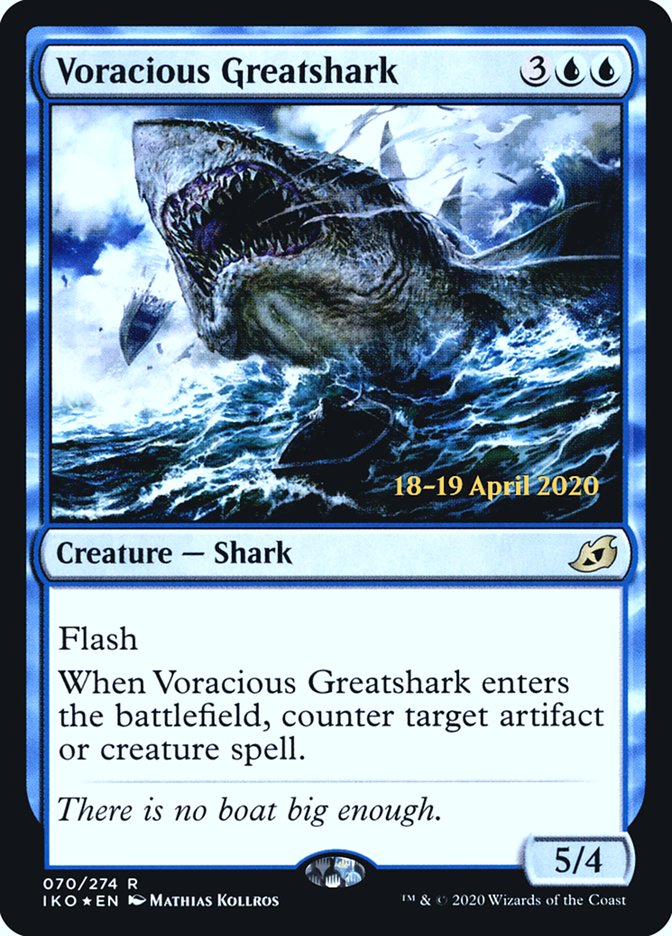 Voracious Greatshark [Ikoria: Lair of Behemoths Prerelease Promos] | Gear Gaming Bentonville