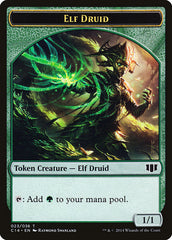 Elf Druid // Beast (020/036) Double-Sided Token [Commander 2014 Tokens] | Gear Gaming Bentonville