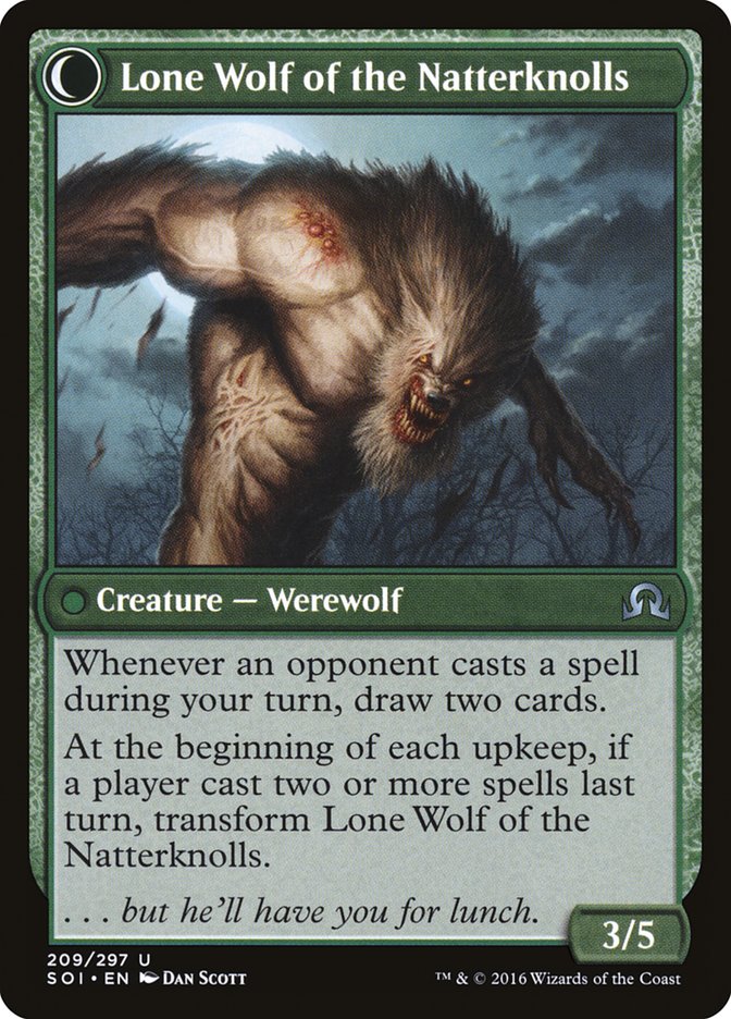 Hermit of the Natterknolls // Lone Wolf of the Natterknolls [Shadows over Innistrad] | Gear Gaming Bentonville