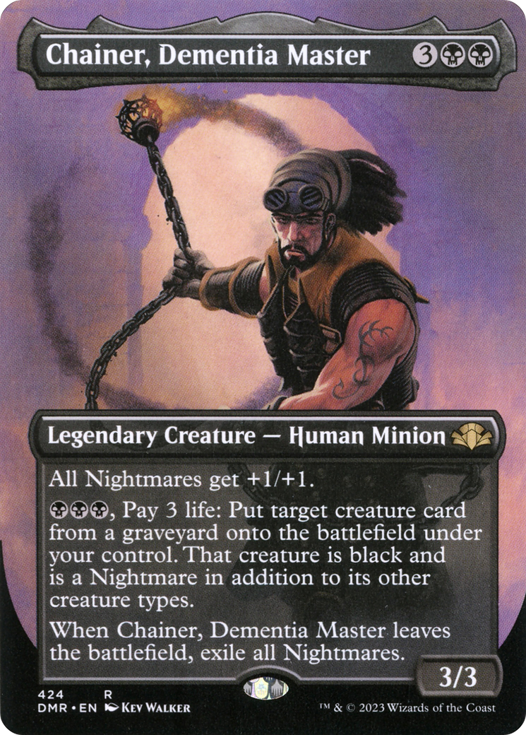 Chainer, Dementia Master (Borderless Alternate Art) [Dominaria Remastered] | Gear Gaming Bentonville
