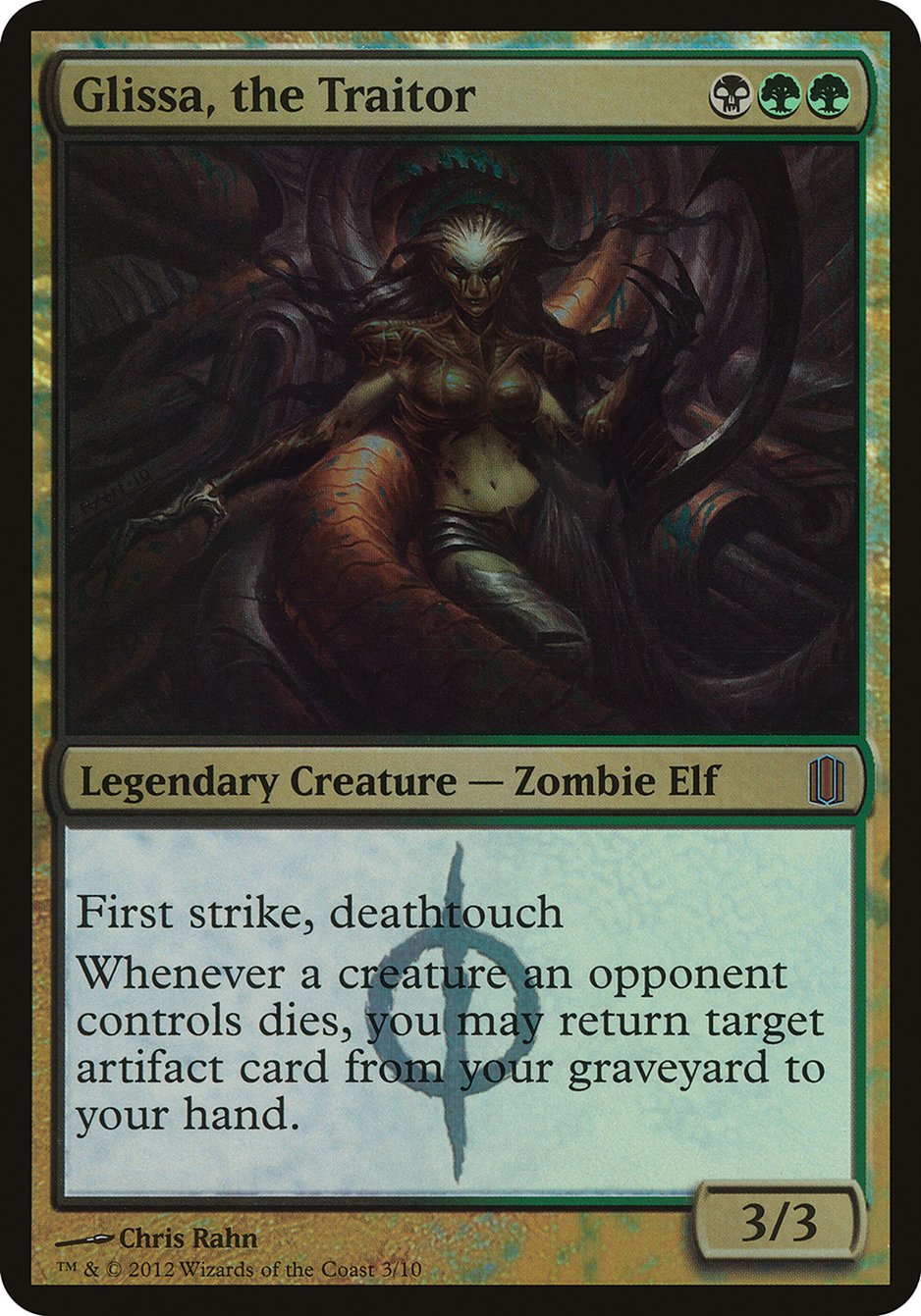 Glissa, the Traitor (Oversized) [Commander's Arsenal Oversized] | Gear Gaming Bentonville