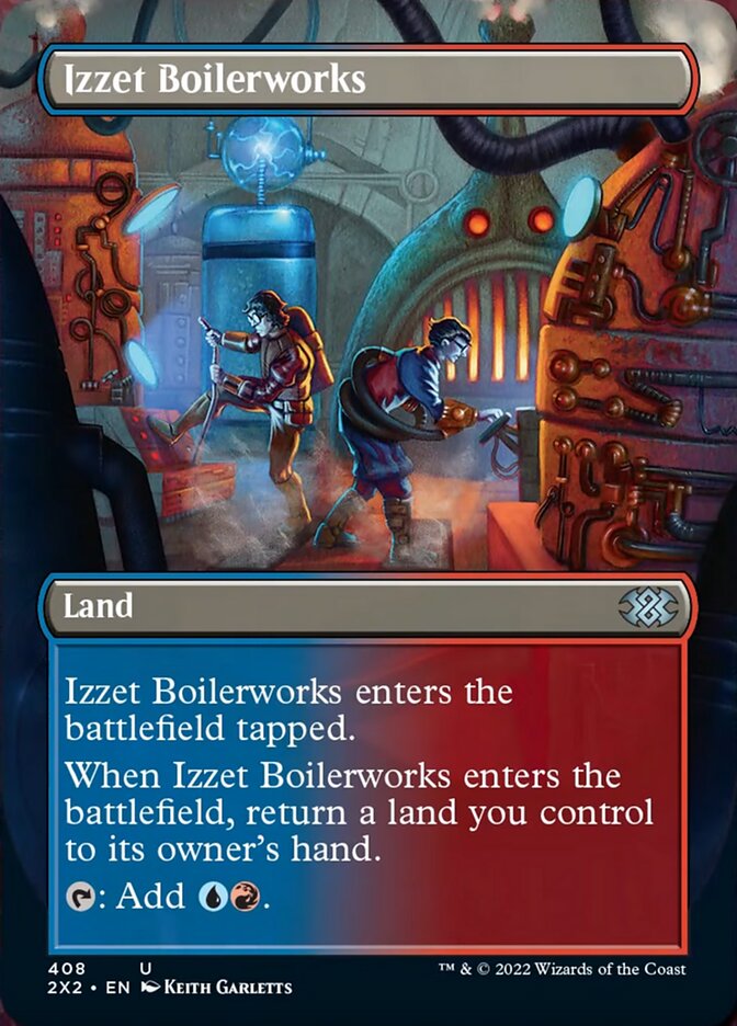 Izzet Boilerworks (Borderless Alternate Art) [Double Masters 2022] | Gear Gaming Bentonville