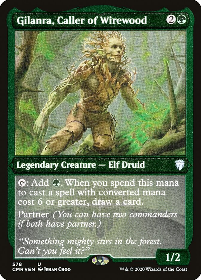 Gilanra, Caller of Wirewood (Etched) [Commander Legends] | Gear Gaming Bentonville