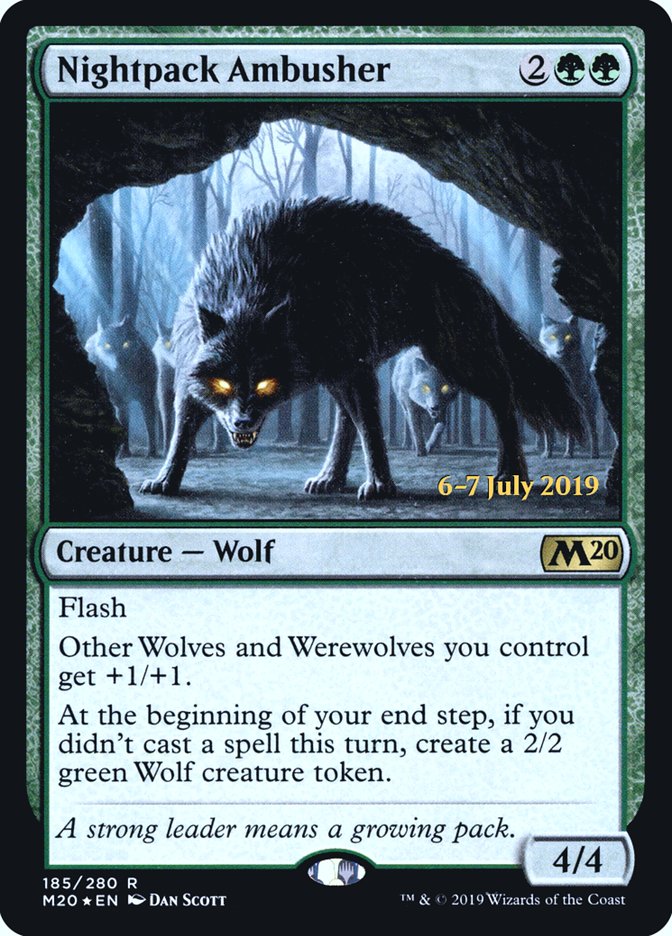 Nightpack Ambusher [Core Set 2020 Prerelease Promos] | Gear Gaming Bentonville