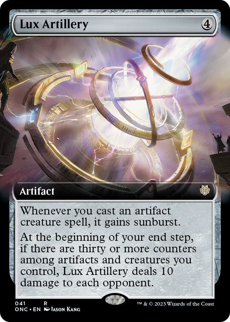 Lux Artillery (Extended Art) [Phyrexia: All Will Be One Commander] | Gear Gaming Bentonville