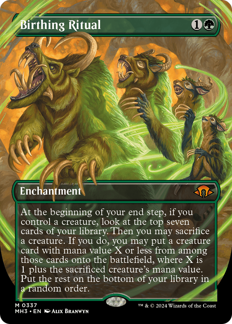Birthing Ritual (Borderless) [Modern Horizons 3] | Gear Gaming Bentonville
