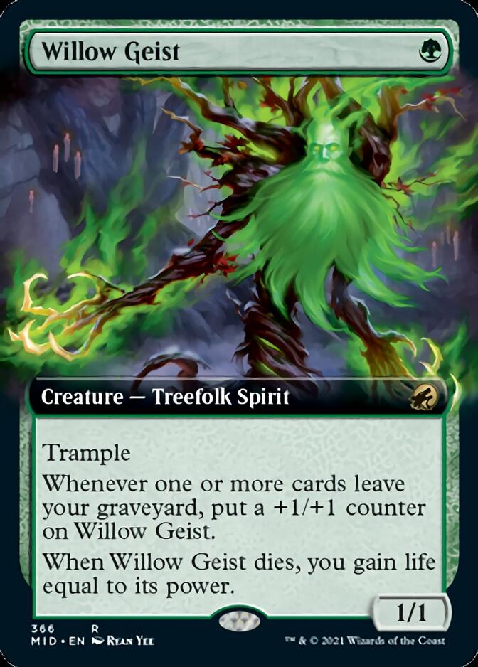 Willow Geist (Extended Art) [Innistrad: Midnight Hunt] | Gear Gaming Bentonville