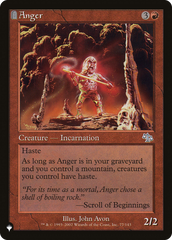 Anger (JUD) [The List Reprints] | Gear Gaming Bentonville