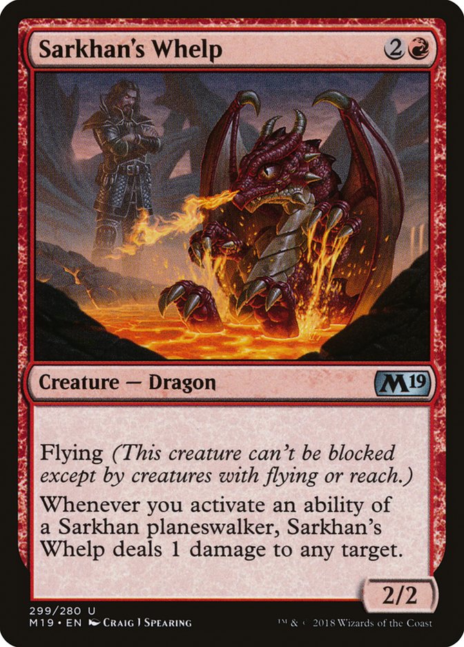 Sarkhan's Whelp [Core Set 2019] | Gear Gaming Bentonville