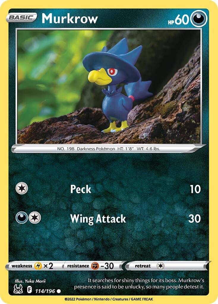 Murkrow (114/196) [Sword & Shield: Lost Origin] | Gear Gaming Bentonville