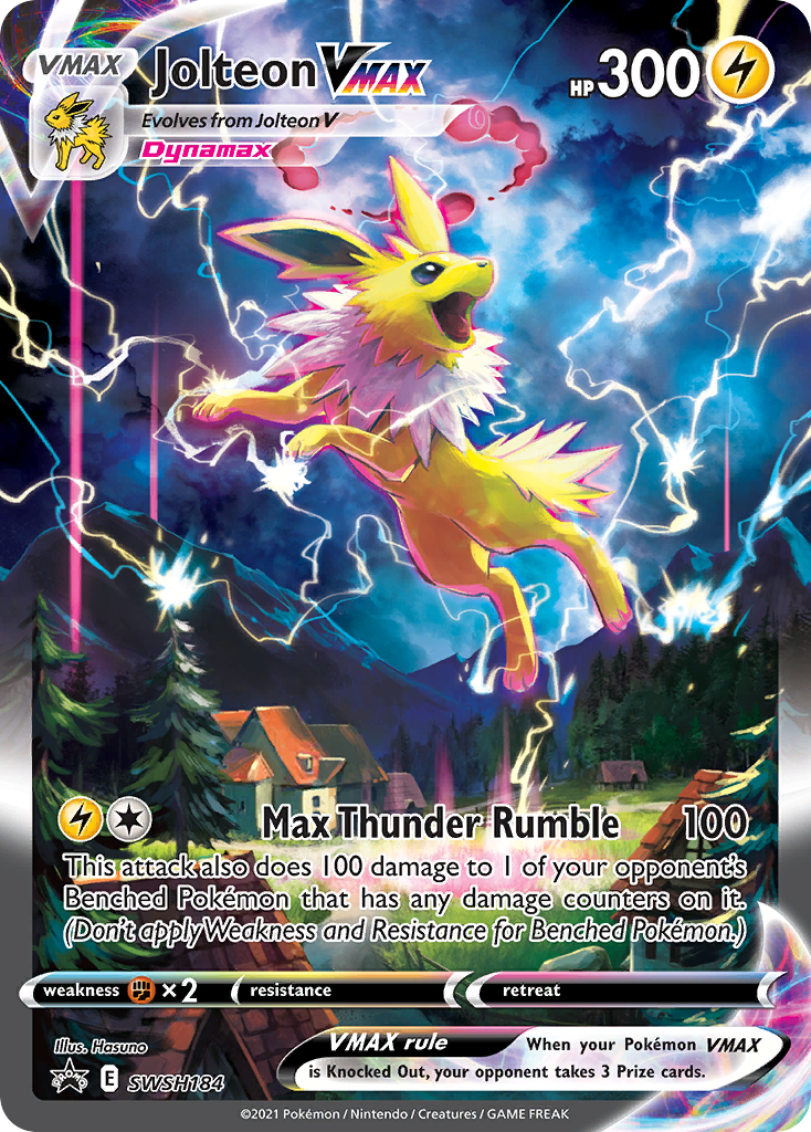 Jolteon VMAX (SWSH184) (Jumbo Card) [Sword & Shield: Black Star Promos] | Gear Gaming Bentonville