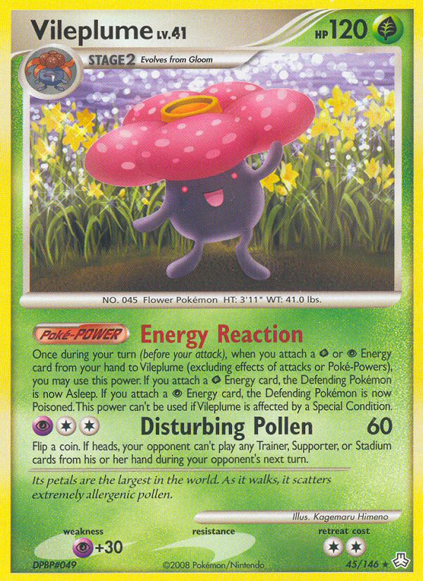 Vileplume (45/146) [Diamond & Pearl: Legends Awakened] | Gear Gaming Bentonville