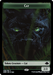 Zombie // Cat (008) Double-Sided Token [Dominaria Remastered Tokens] | Gear Gaming Bentonville