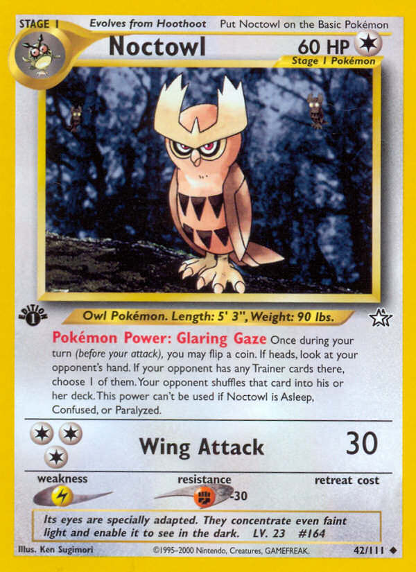 Noctowl (42/111) [Neo Genesis 1st Edition] | Gear Gaming Bentonville