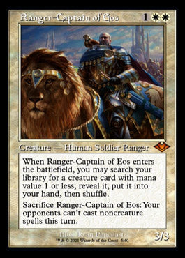 Ranger-Captain of Eos (Retro Foil Etched) [Modern Horizons] | Gear Gaming Bentonville