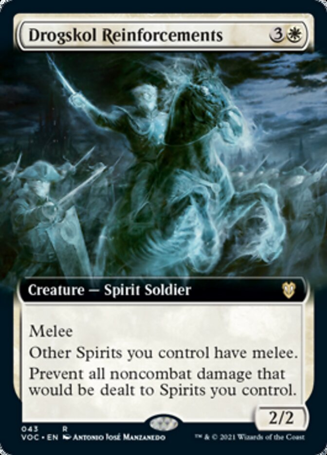 Drogskol Reinforcements (Extended Art) [Innistrad: Crimson Vow Commander] | Gear Gaming Bentonville