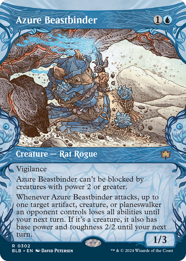 Azure Beastbinder (Showcase) [Bloomburrow] | Gear Gaming Bentonville