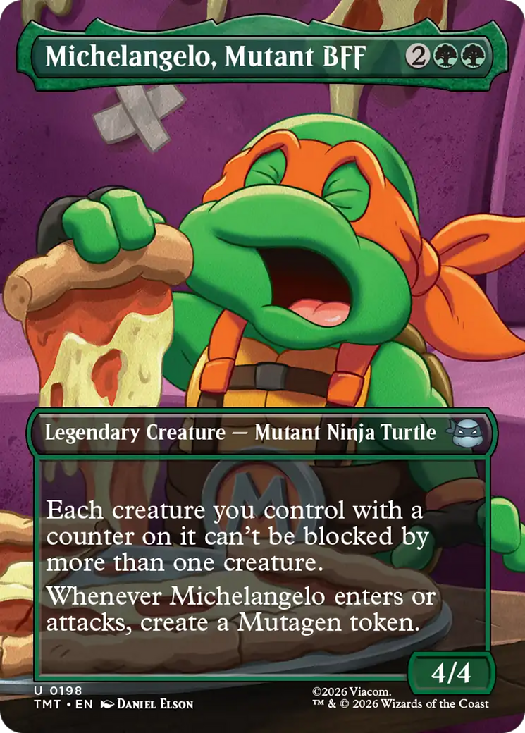Michelangelo, Mutant BFF (Borderless) [Teenage Mutant Ninja Turtles] | Gear Gaming Bentonville