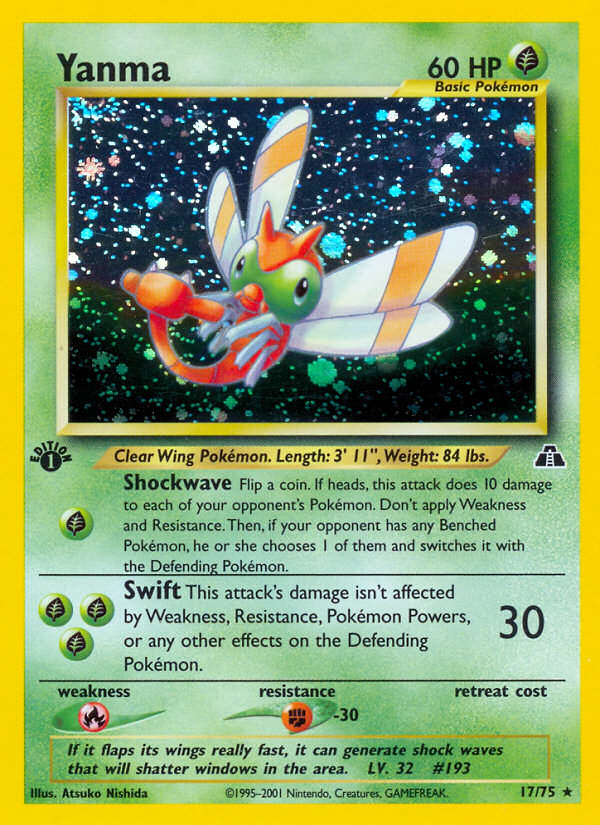 Yanma (17/75) [Neo Discovery 1st Edition] | Gear Gaming Bentonville