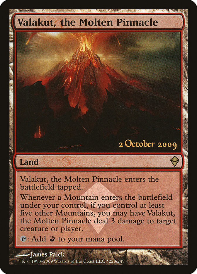 Valakut, the Molten Pinnacle [Zendikar Prerelease Promos] | Gear Gaming Bentonville