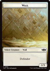 Wall // Spider Double-Sided Token [Tarkir: Dragonstorm Commander Tokens] | Gear Gaming Bentonville
