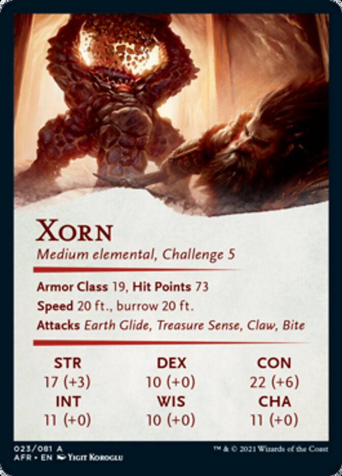 Xorn Art Card [Dungeons & Dragons: Adventures in the Forgotten Realms Art Series] | Gear Gaming Bentonville