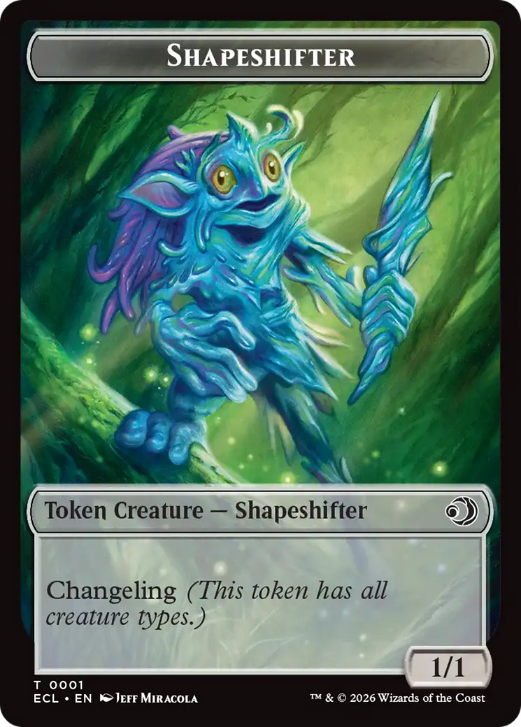 Shapeshifter // Map Double-Sided Token [Lorwyn Eclipsed Tokens] | Gear Gaming Bentonville