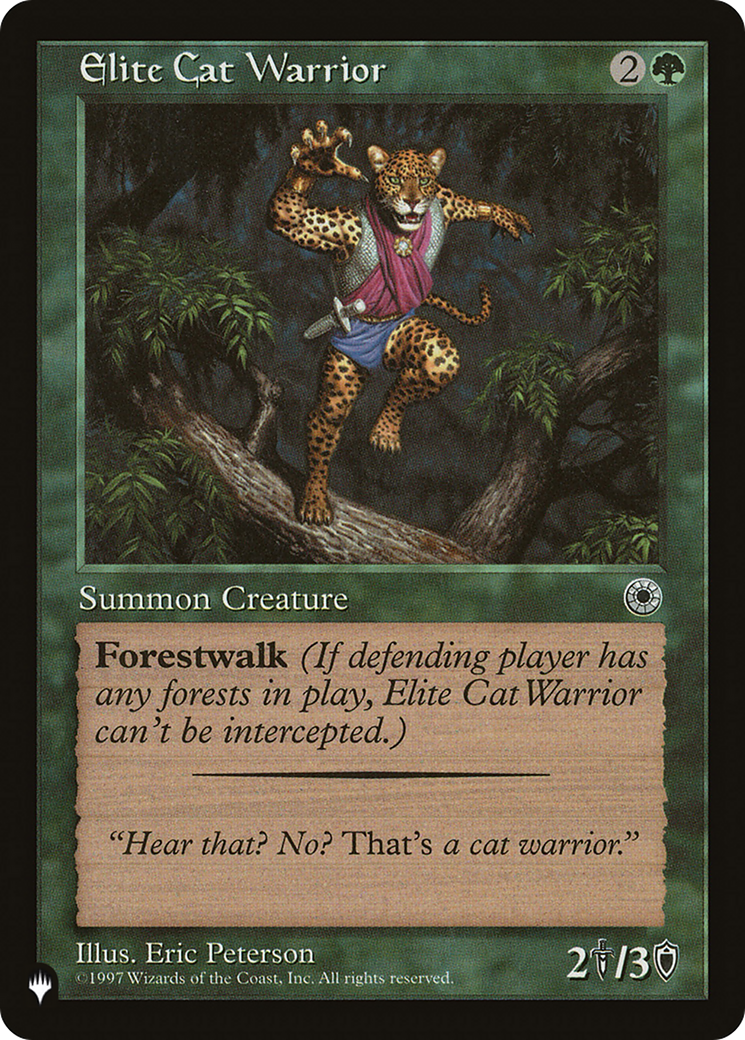 Elite Cat Warrior (Flavor Text) [The List Reprints] | Gear Gaming Bentonville