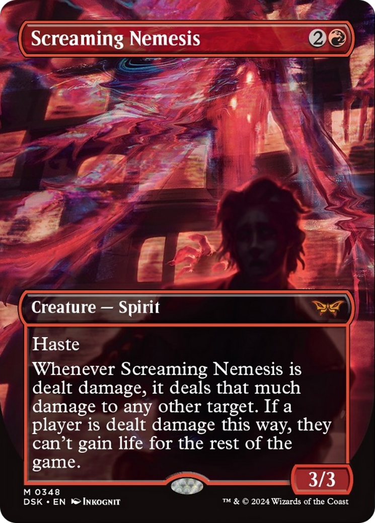 Screaming Nemesis (Borderless) [Duskmourn: House of Horror] | Gear Gaming Bentonville