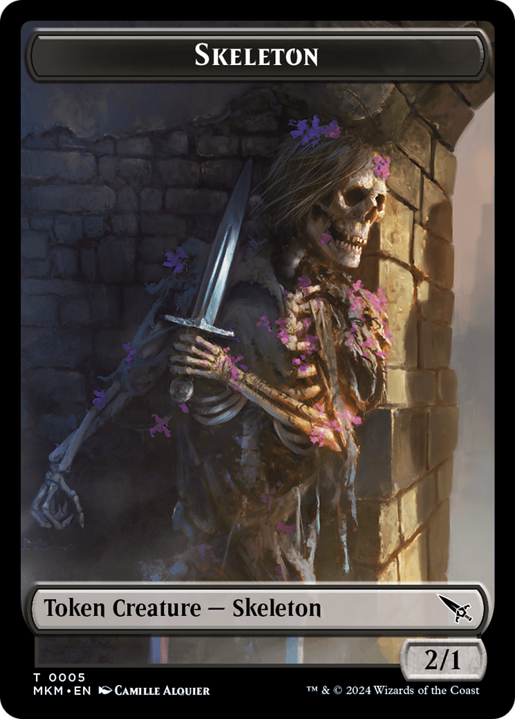 Detective // Skeleton Double-Sided Token [Murders at Karlov Manor Tokens] | Gear Gaming Bentonville