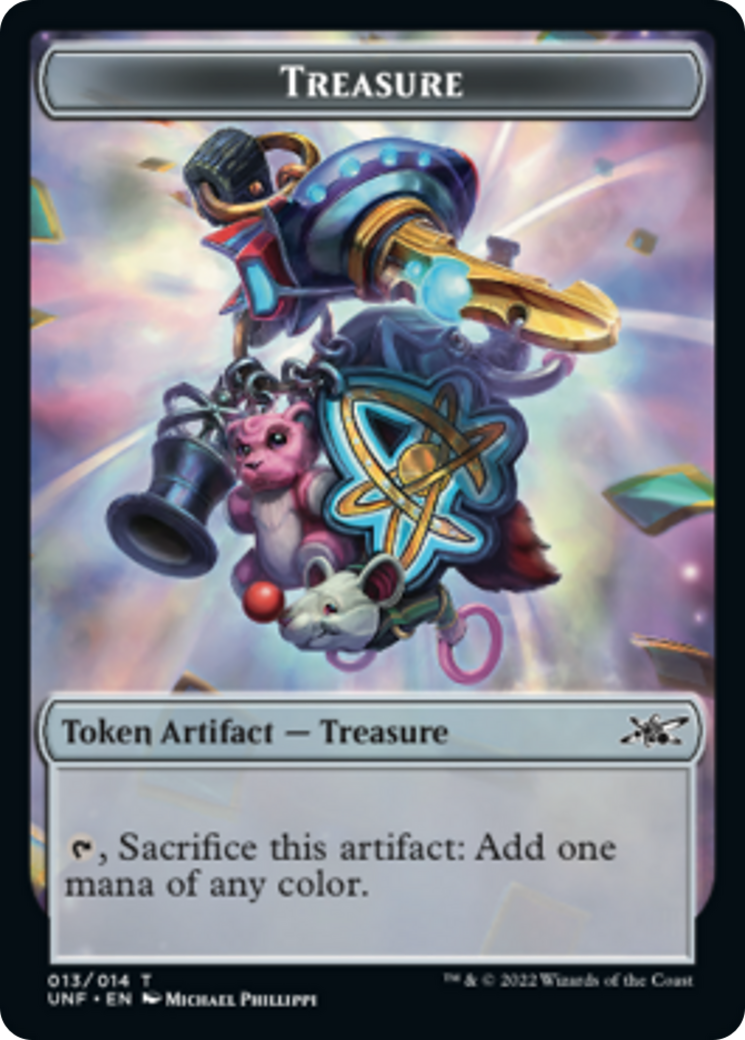 Clown Robot (002) // Treasure (013) Double-Sided Token [Unfinity Tokens] | Gear Gaming Bentonville