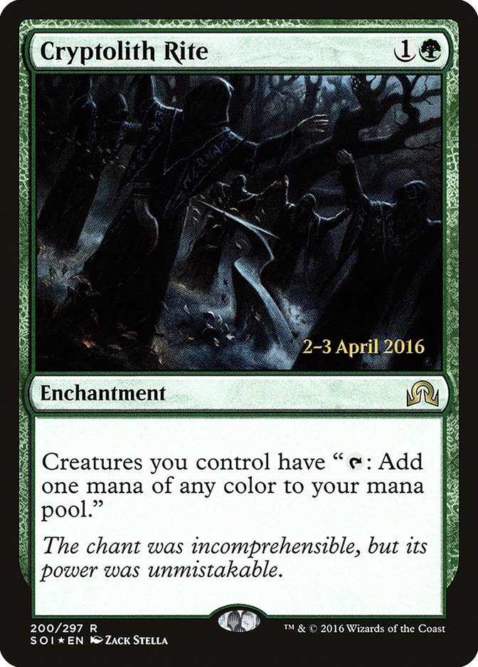Cryptolith Rite [Shadows over Innistrad Prerelease Promos] | Gear Gaming Bentonville