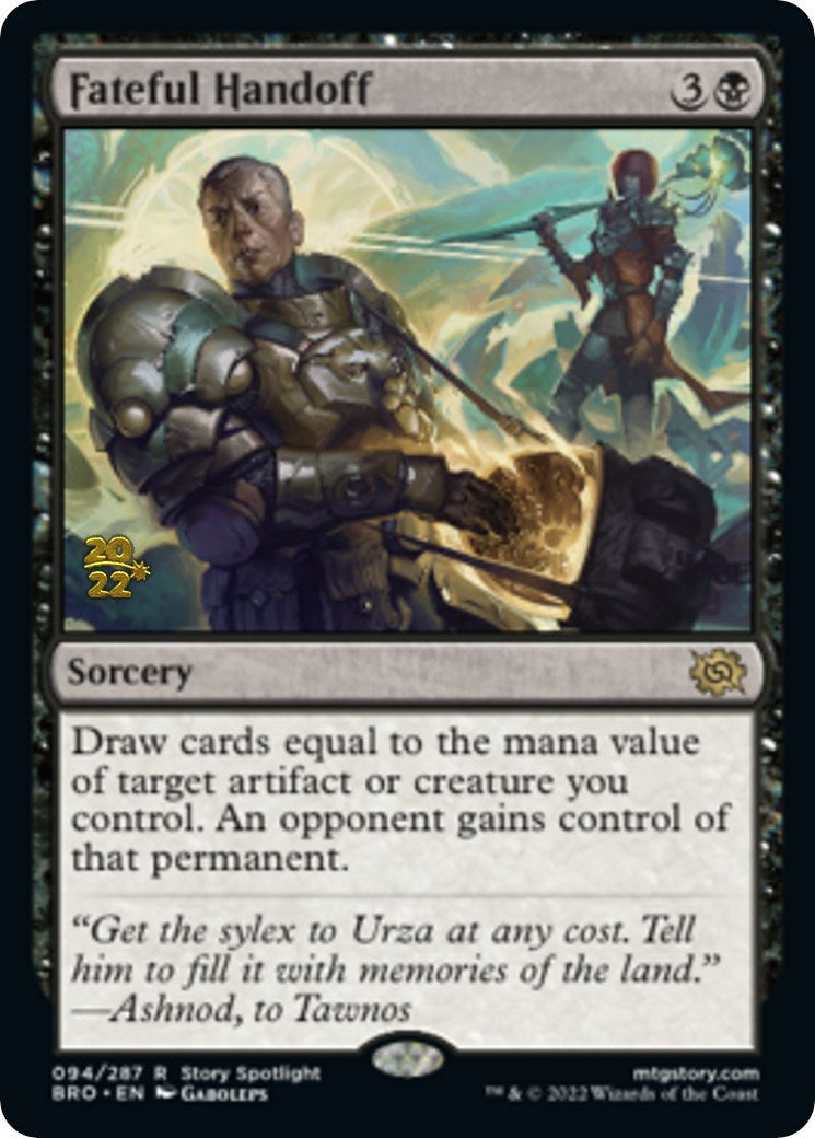 Fateful Handoff [The Brothers' War Prerelease Promos] | Gear Gaming Bentonville