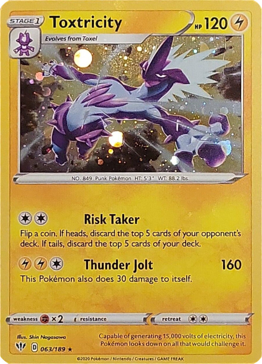 Toxtricity (063/189) (Cosmos Holo) [Sword & Shield: Darkness Ablaze] | Gear Gaming Bentonville
